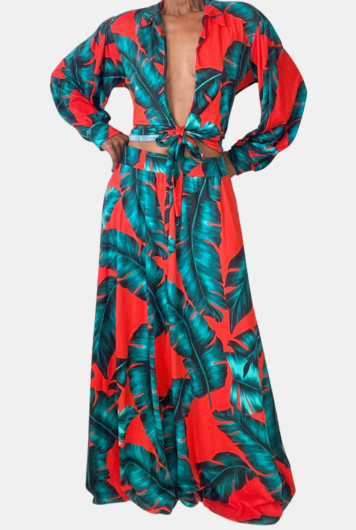 Tropical Nights Maxi Skirt Set