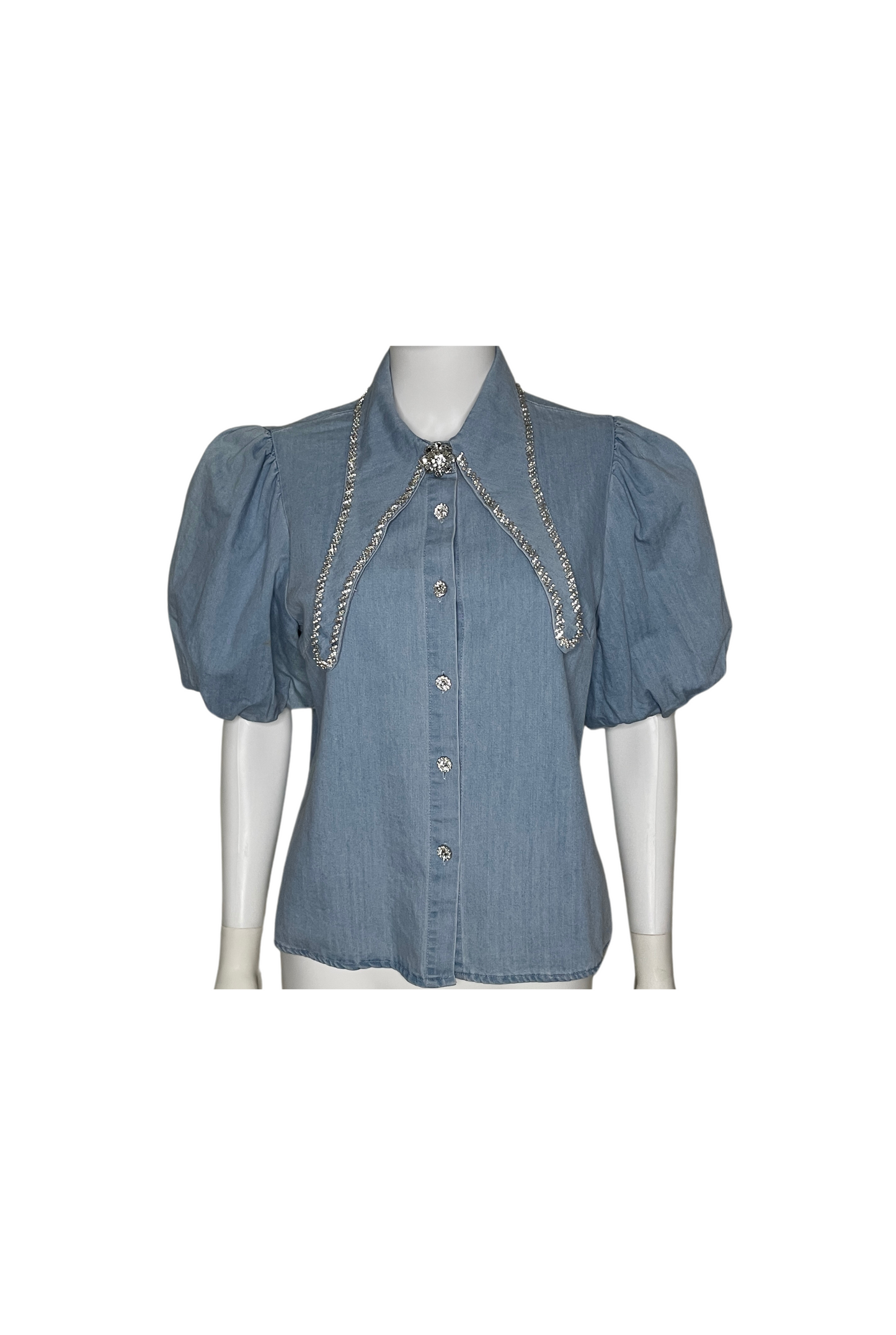 Denim Bling Blouse