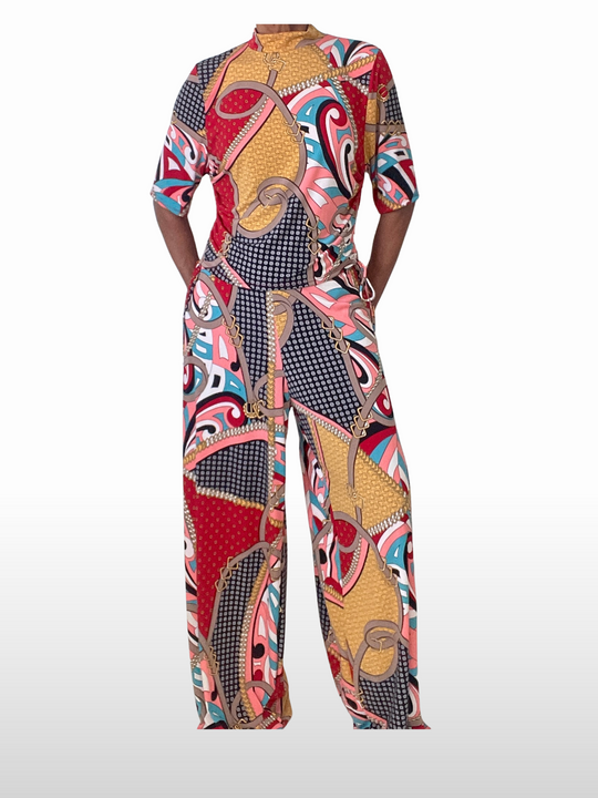 Abstract Palazzo Pant Set