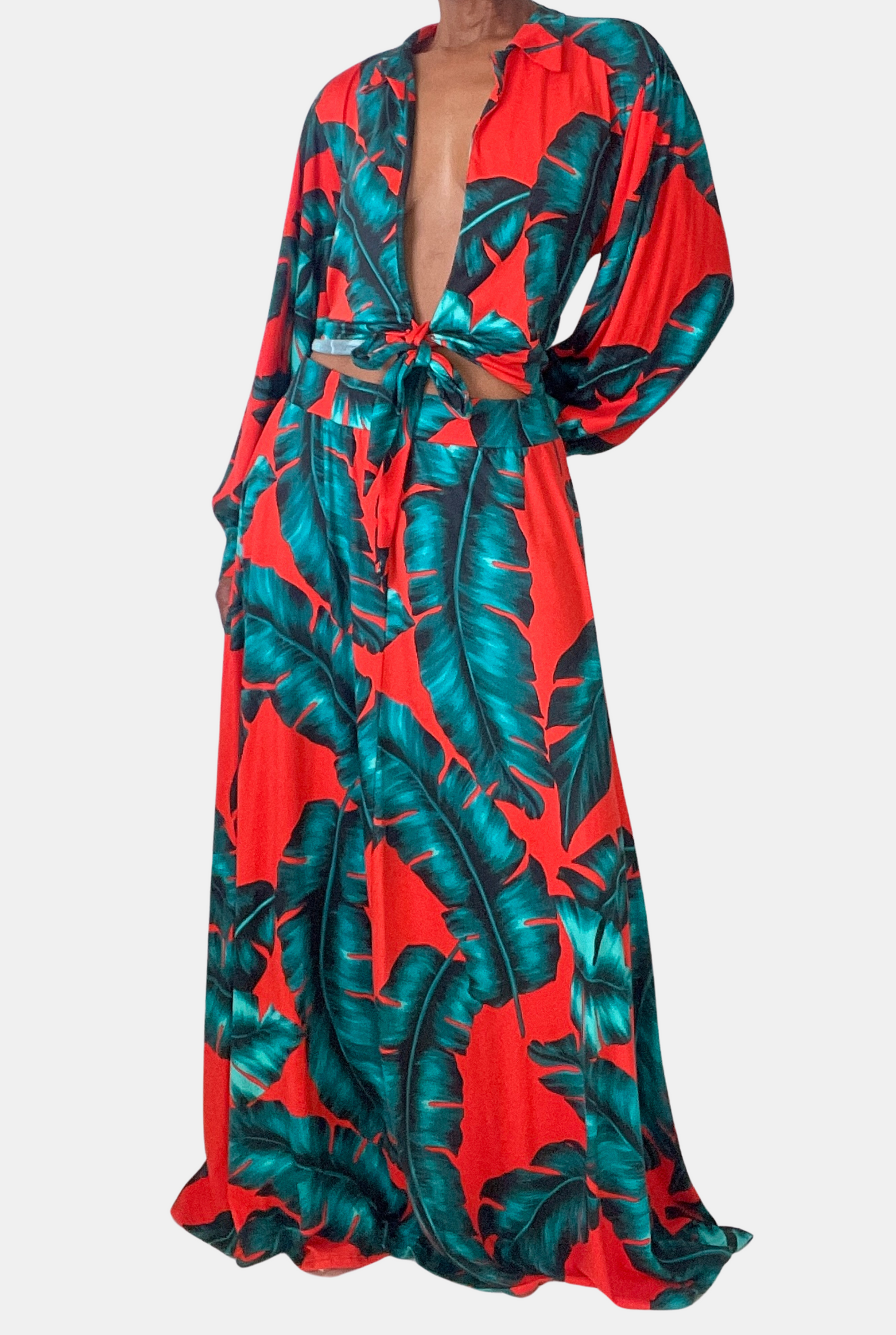 Tropical Nights Maxi Skirt Set